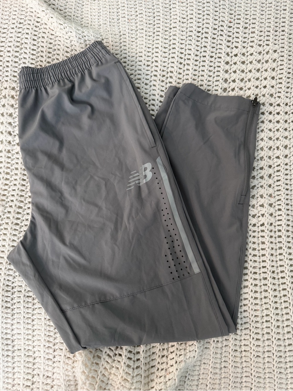 New Balance Men's Charcoal Gray Performance Joggers